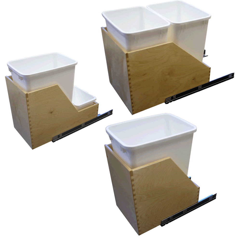 Trash Drawers (Under Mounted Slides)